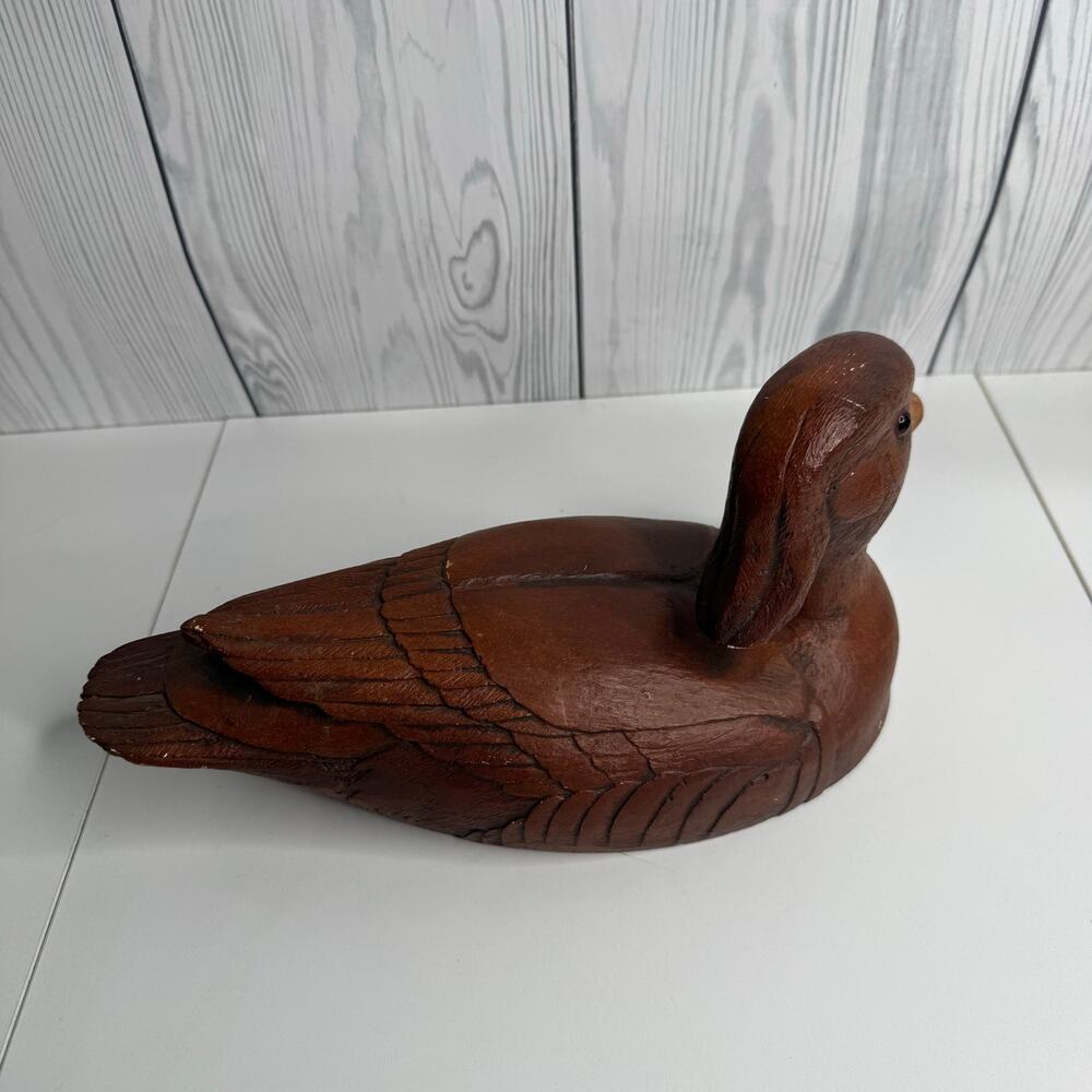 Handcrafted 12" Wooden Duck  1983 Don Eisenschenk #119 Vintage Minneapolis, MN - Picture 7 of 8